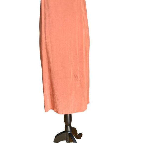 Sezane Dusty Rose Swiss Dot Midi Dress - Picture 7 of 8